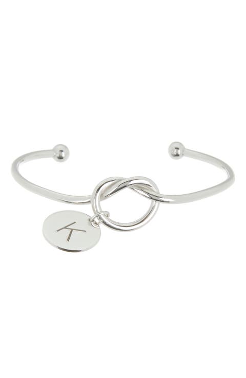 Love Knot Initial Bracelet