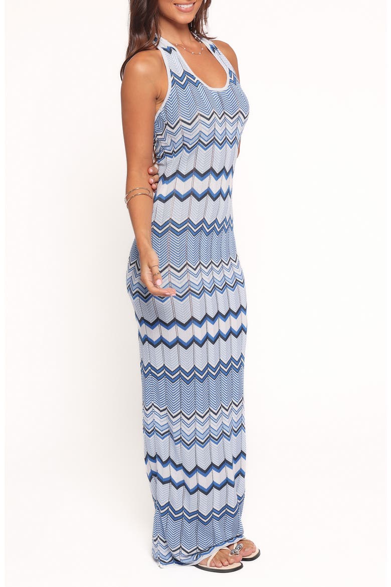 Neasa Knit Maxi Dress, Alternate, color, BLUE