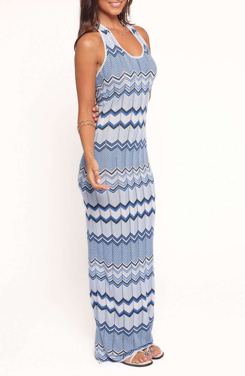 Petal & Pup Neasa Knit Maxi Dress, Alternate, color, Blue
