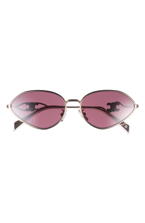 Wired 58mm Oval Sunglasses