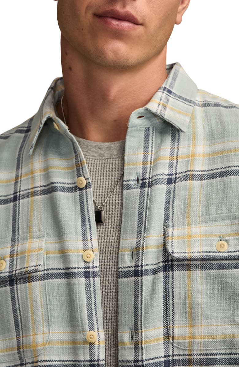 Lucky Brand Plaid Slub Utility Shirt, Alternate, color,