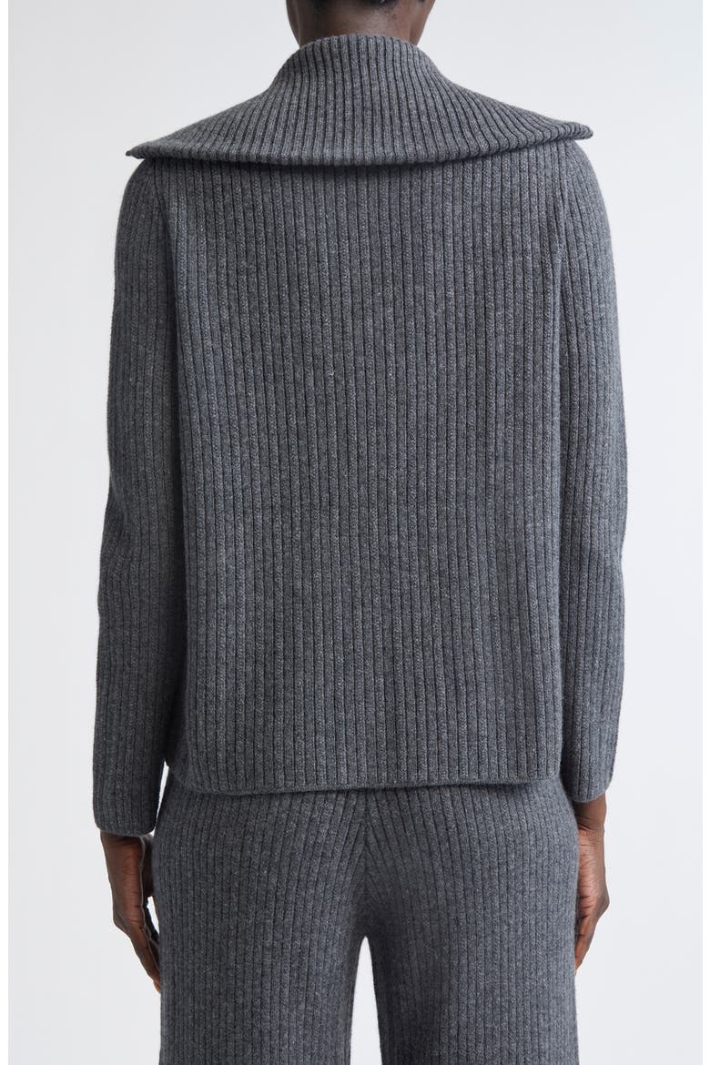Mixed Stitch Zip Cardigan, Alternate, color, GRAPHITE MELANGE