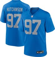 Nike Men's Nike Aidan Hutchinson  Blue Detroit Lions Alternate Game Jersey