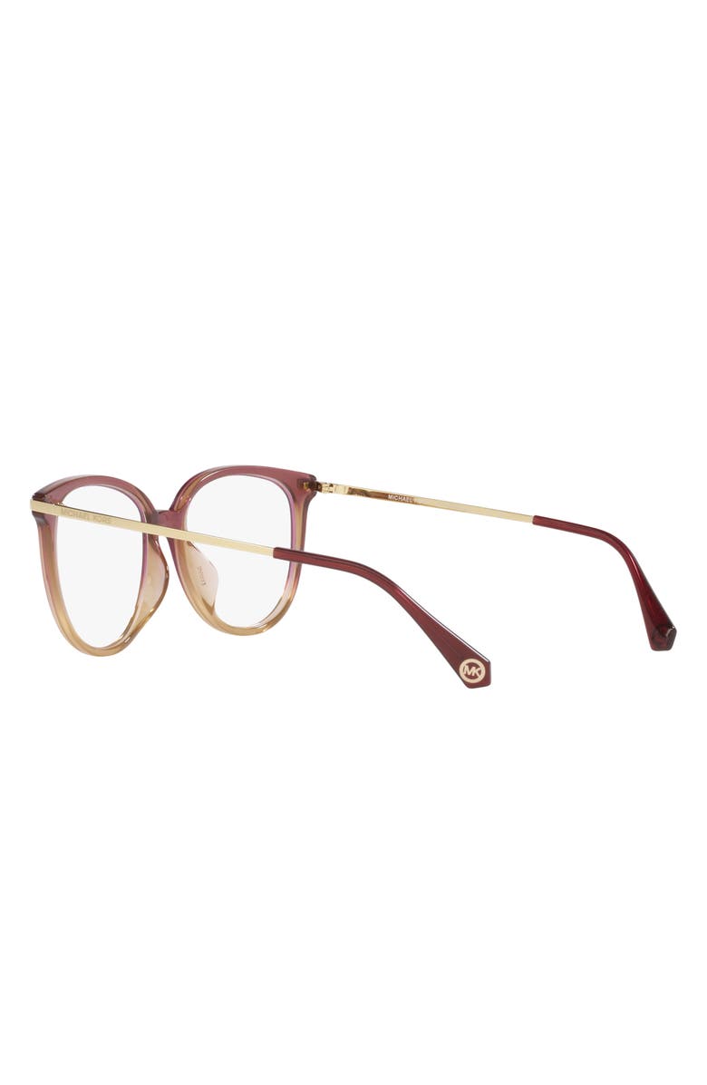Michael Kors Westport 54mm Round Optical Glasses, Alternate, color, Rose