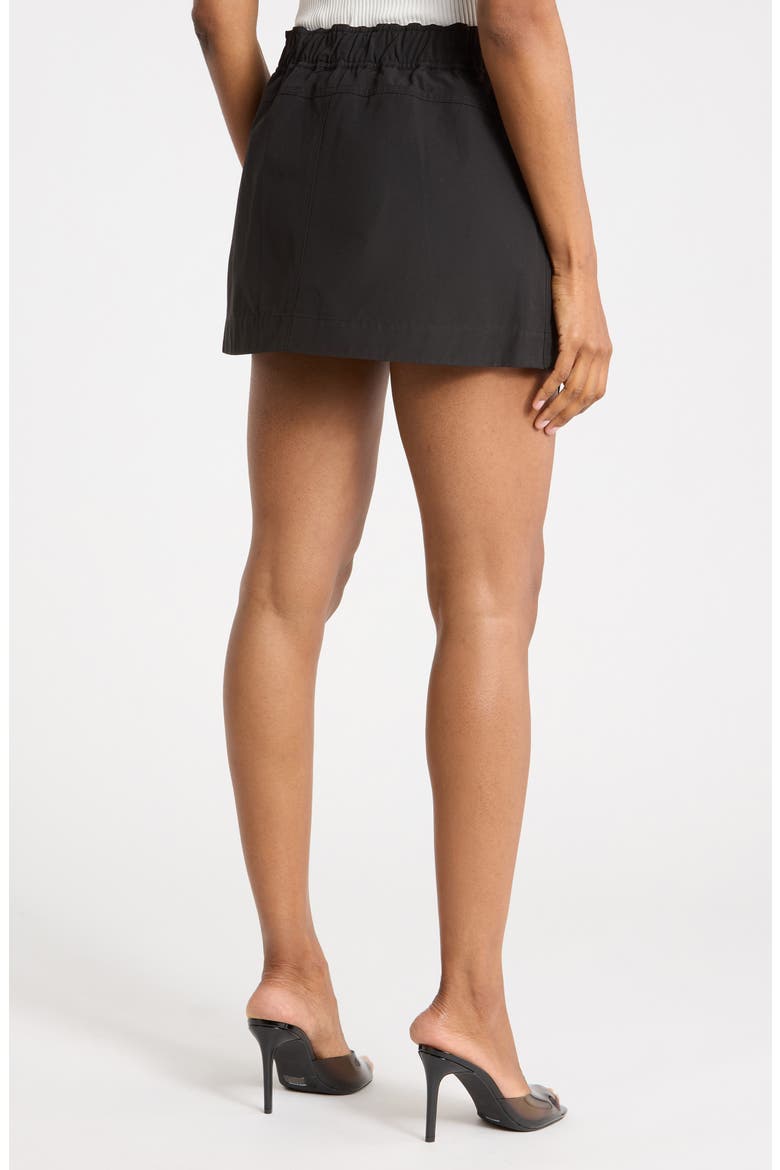 Utility Mini Skirt, Alternate, color, BLACK