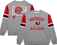 Mitchell & Ness Men's Mitchell & Ness Grey Heather Georgia Bulldogs Throwback Allover 4.0 Pullover Sweatshirt