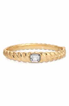 Ettika Twisted Baguette Cuff Bracelet