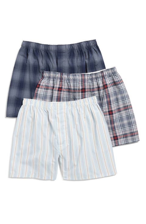 3-Pack Assorted Woven Boxers