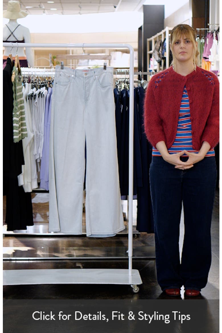 Lightweight High Waist Superwide Jeans video