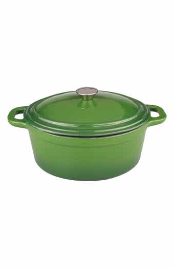BERGHOFF INTERNATIONAL Neo 8qt Oval Cast Iron Cov Casserole - Green