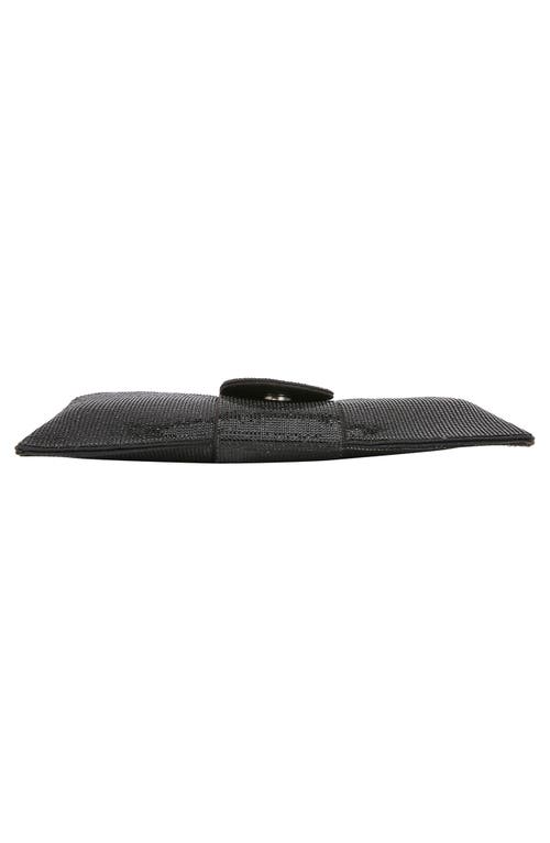 Berness Rhinestone Bow Clutch In Black