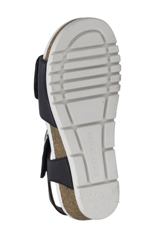 Josef Seibel Quinn 16 Wedge Sandal In Black
