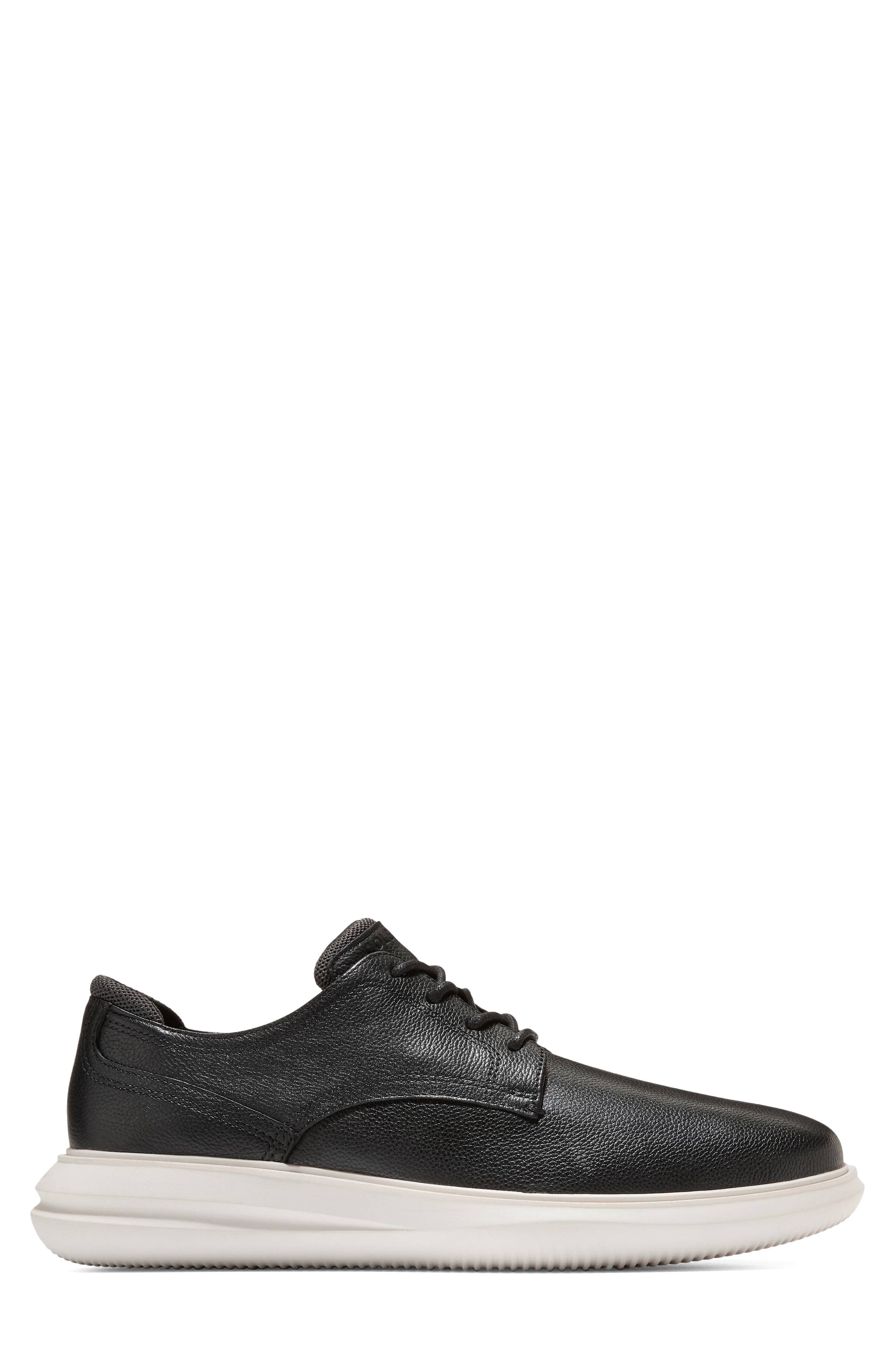 Grand 2.0 Plain Toe Derby, Alternate, color, BLACK / RAVEN / IVORY