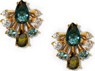 Nadri Hera Fan Stud Earrings