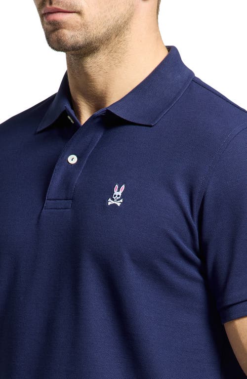 Psycho Bunny Classic Pima Cotton Polo In Evening Blue