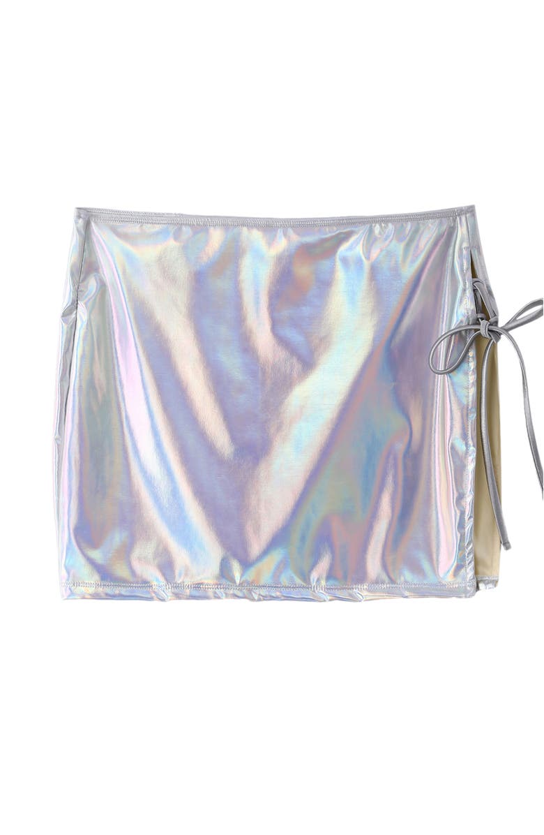 LECHERY<sup>®</sup> Lustrous Side-tie Mini Skirt, Alternate, color, 