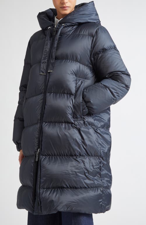 Max Mara The Cube Sei Down Longline Coat In Blue