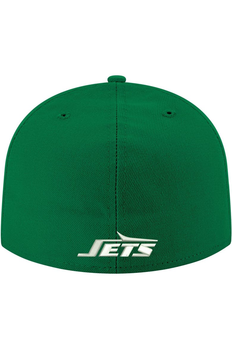 Men's New Era Kelly Green New York Jets Omaha Throwback 59FIFTY Fitted Hat, Alternate, color, Kelly Green