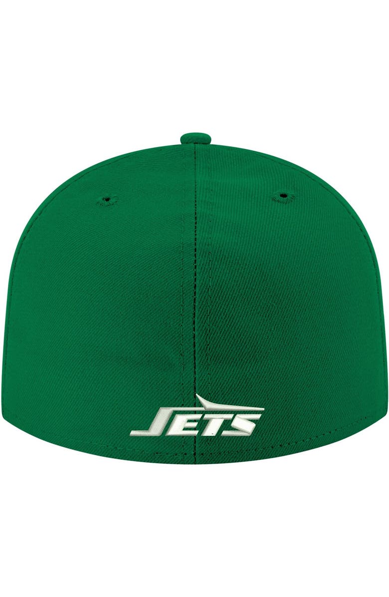 New Era Men's New Era Kelly Green New York Jets Omaha Throwback 59FIFTY Fitted Hat, Alternate, color, Kelly Green