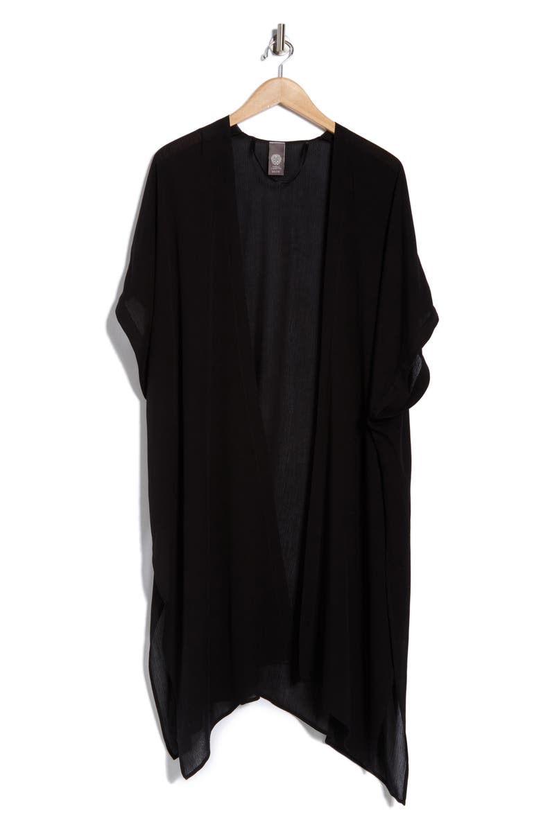 Vince Camuto Crinkle Duster, Alternate, color, Black