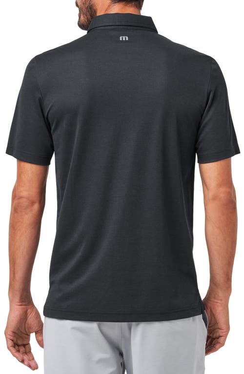 Travismathew State Of The Art 2.0 Chest Stripe Polo In Black