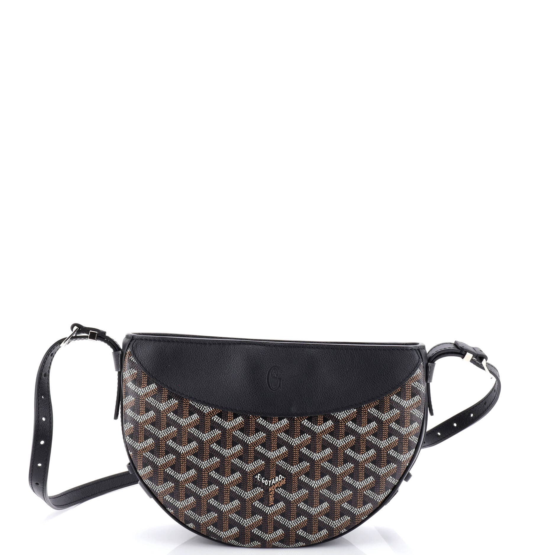 Pre-Owned Goyard Hirondelle Shoulder Bag Coated Canvas and Leather, Main, color, 