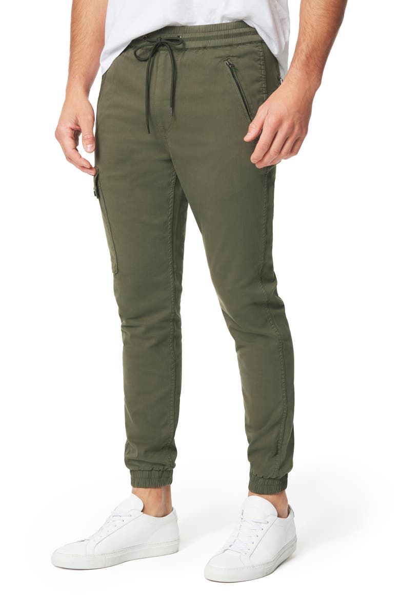 Drop Yoke Cargo Joggers, Main, color, BURNT OLIVE