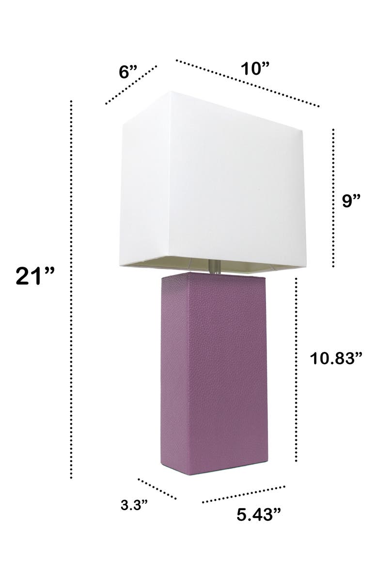 LALIA HOME Lexington Faux Leather Table Lamp, Alternate, color, 