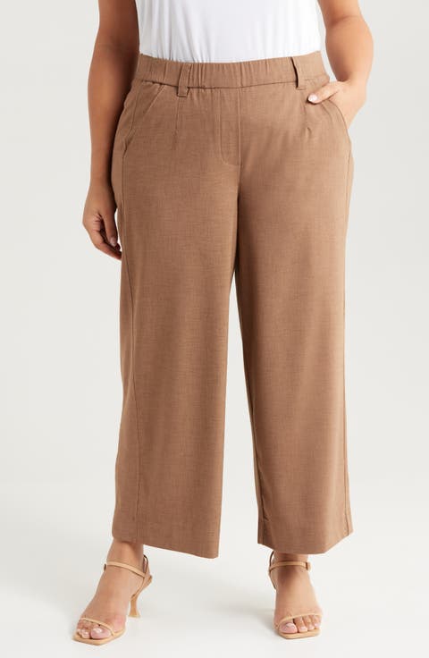 Women's Brown Plus-Size Pants & Leggings | Nordstrom Women's Brown Plus-Size Pants & Leggings | Nordstrom