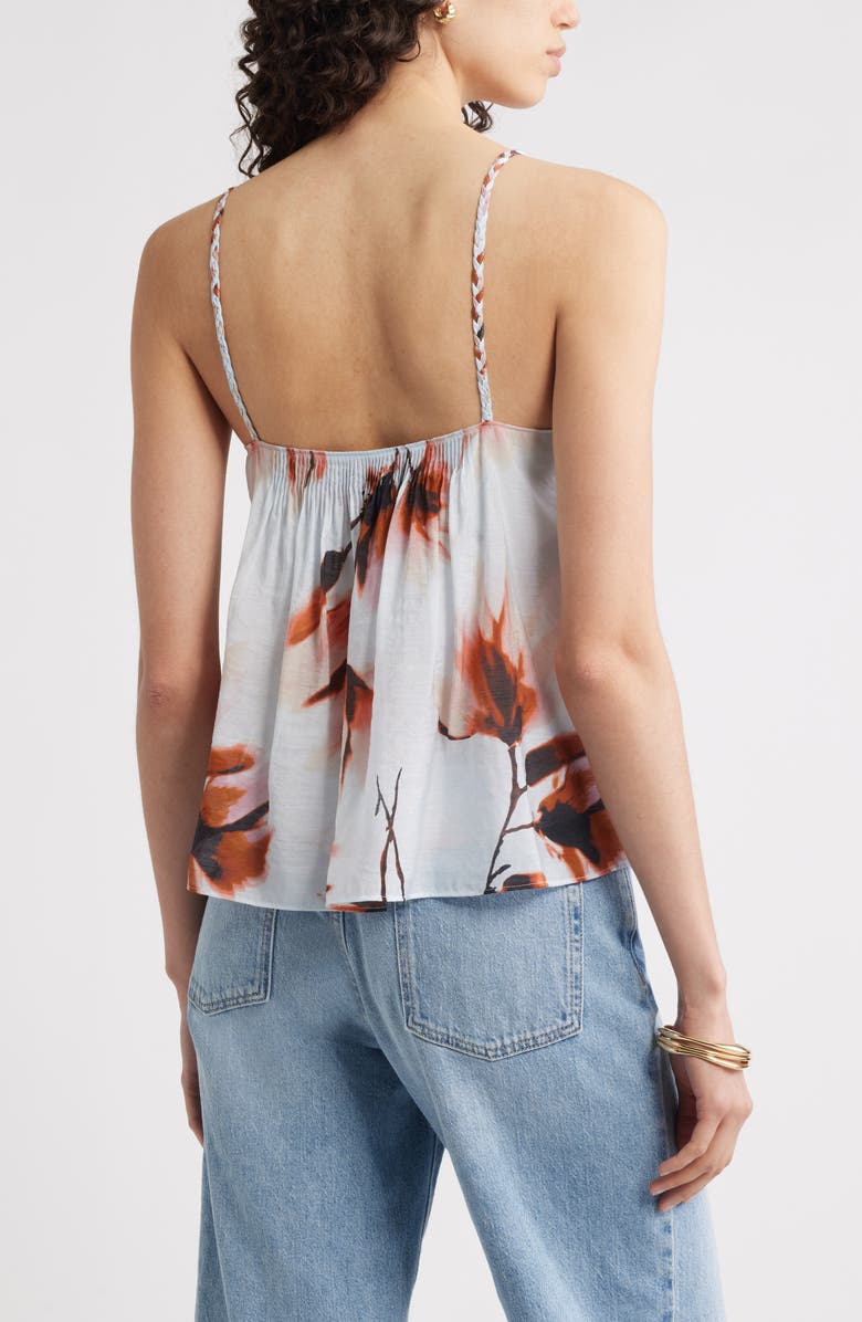 Nordstrom Pintuck Detail Camisole, Alternate, color, Blue- Coral Sahar Floral