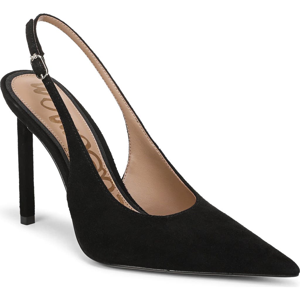Sam Edelman Tegan Slingback Pump In Black Suede