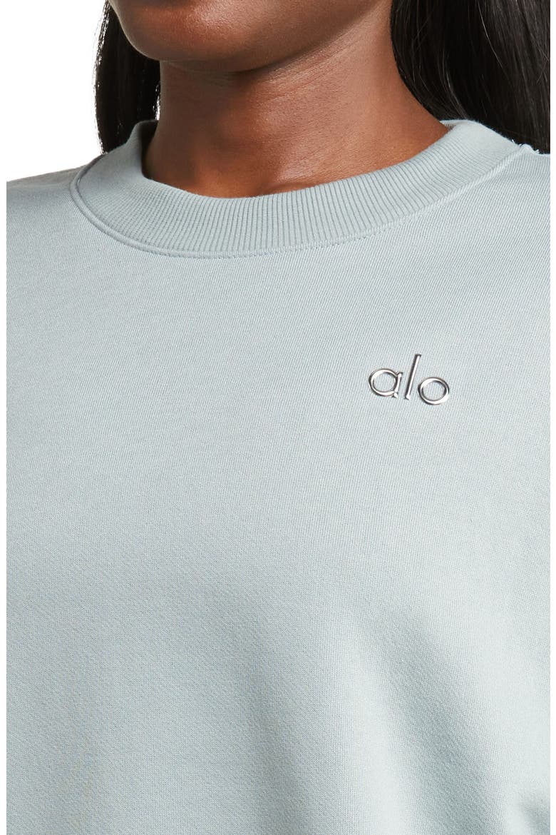 Accolade Crewneck Cotton Blend Sweatshirt, Alternate, color, COSMIC GREY