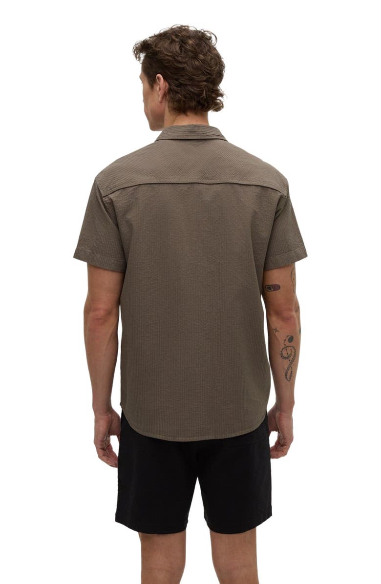 tentree Hopkins Shirt, Alternate, color, Timber/Meteorite Black