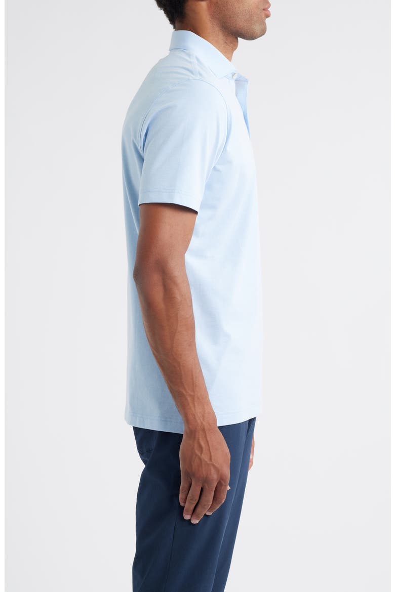 Crown Crafted Albatross Pima Cotton Blend Polo, Alternate, color, BLUE TOPAZ