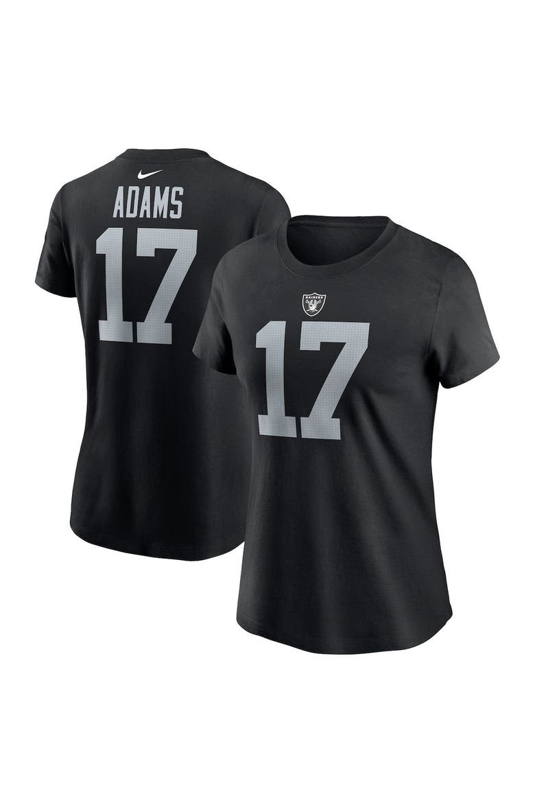 Women's Nike Davante Adams Black Las Vegas Raiders Player Name & Number T-Shirt, Main, color, Black