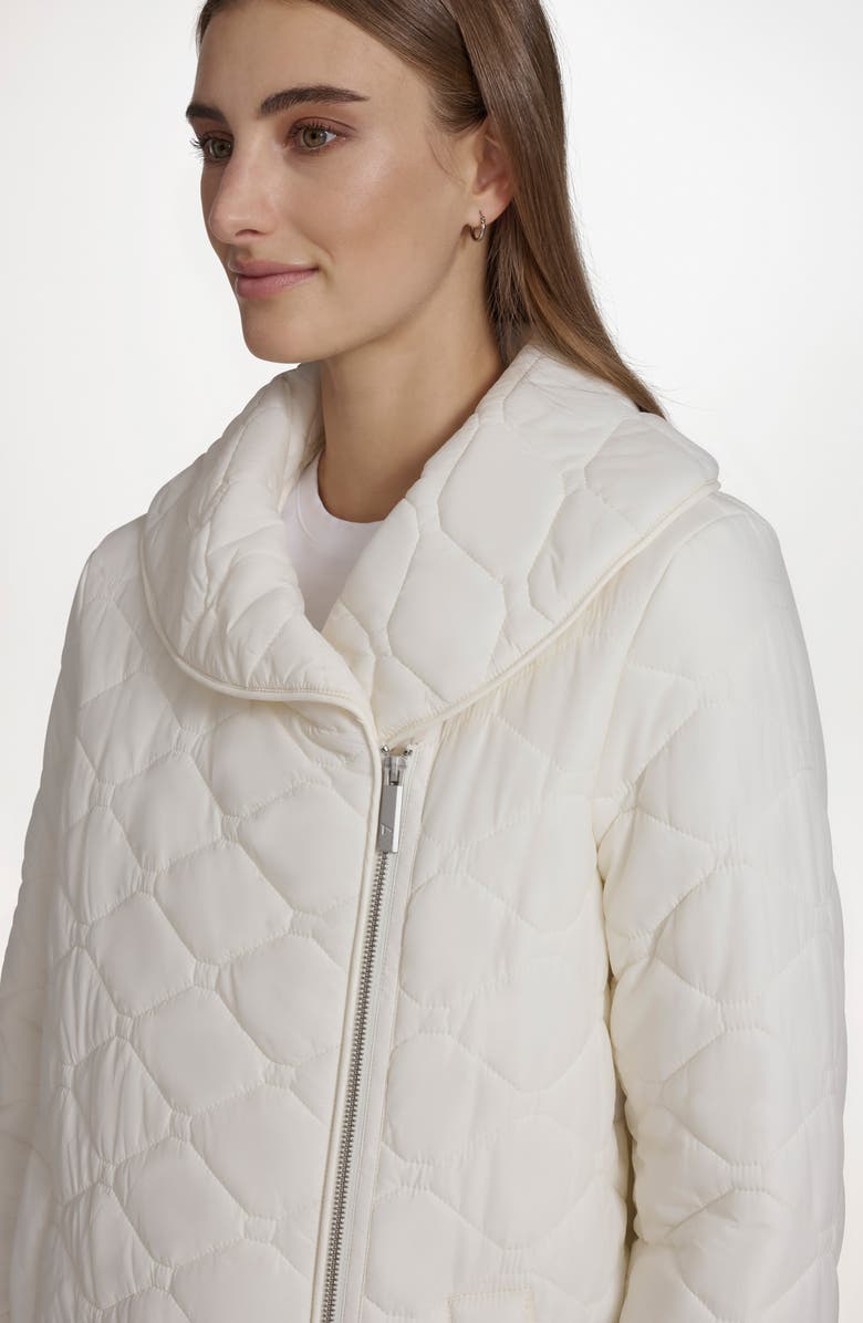 Andrew Marc Midlength Onion Quilted Jacket, Alternate, color, Cream