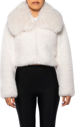 Crop Faux Fur Jacket