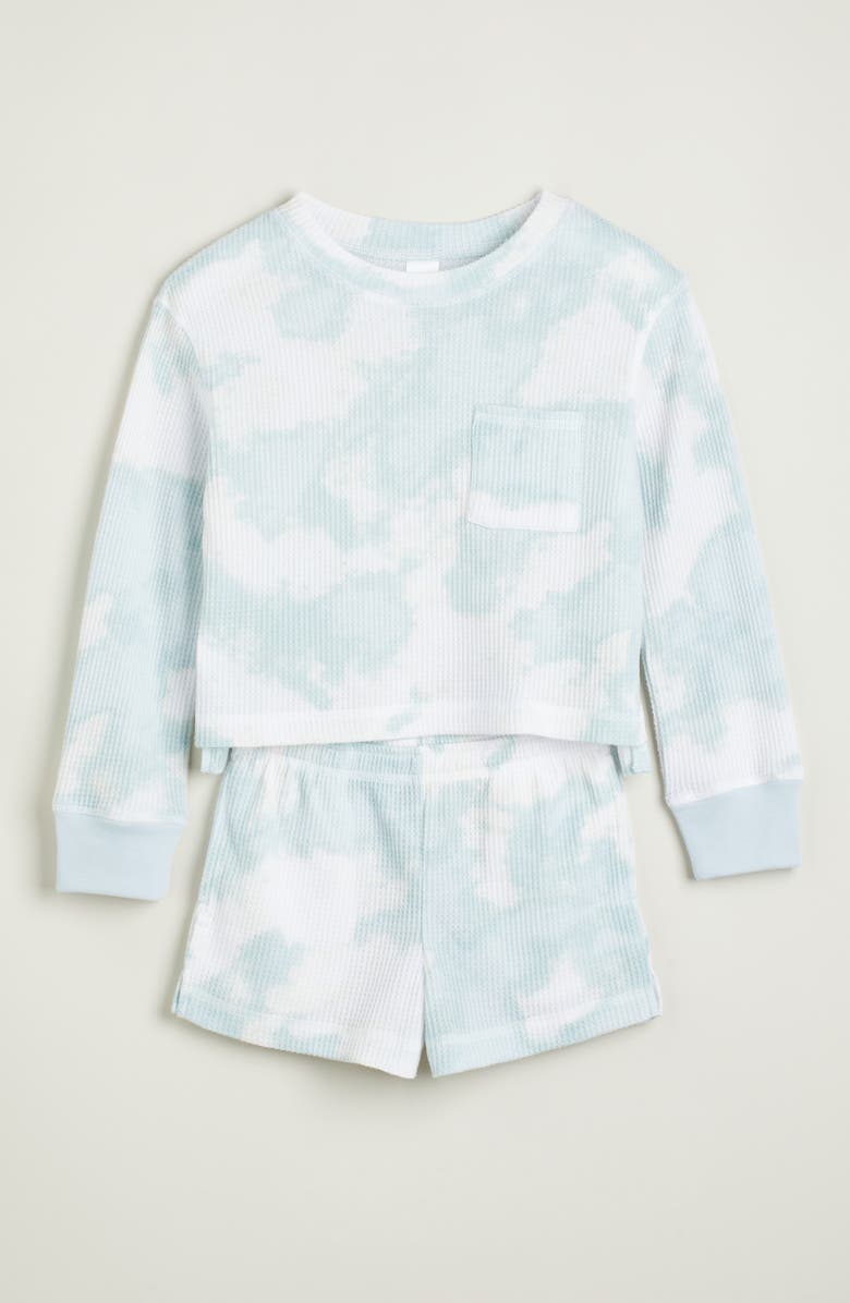 Nordstrom Kids' Two-Piece Waffle Knit Short Pajamas, Main, color,