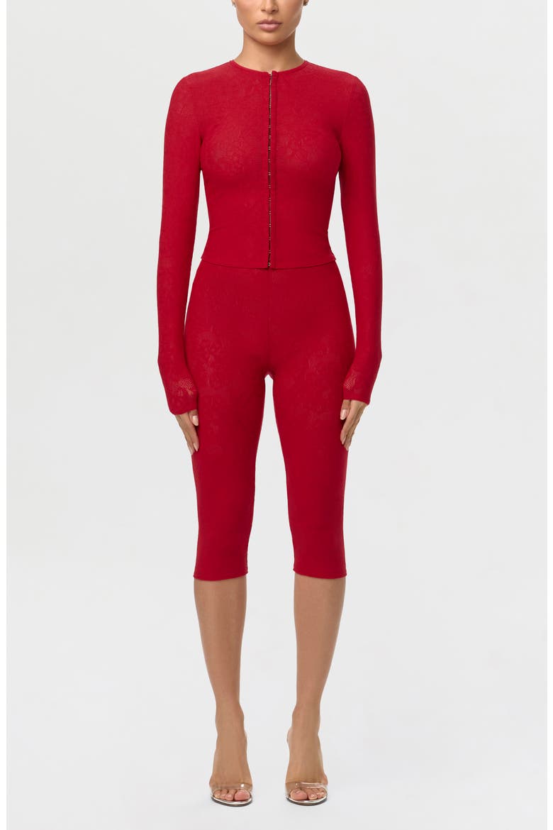 Lace Top, Alternate, color, RUBY RED