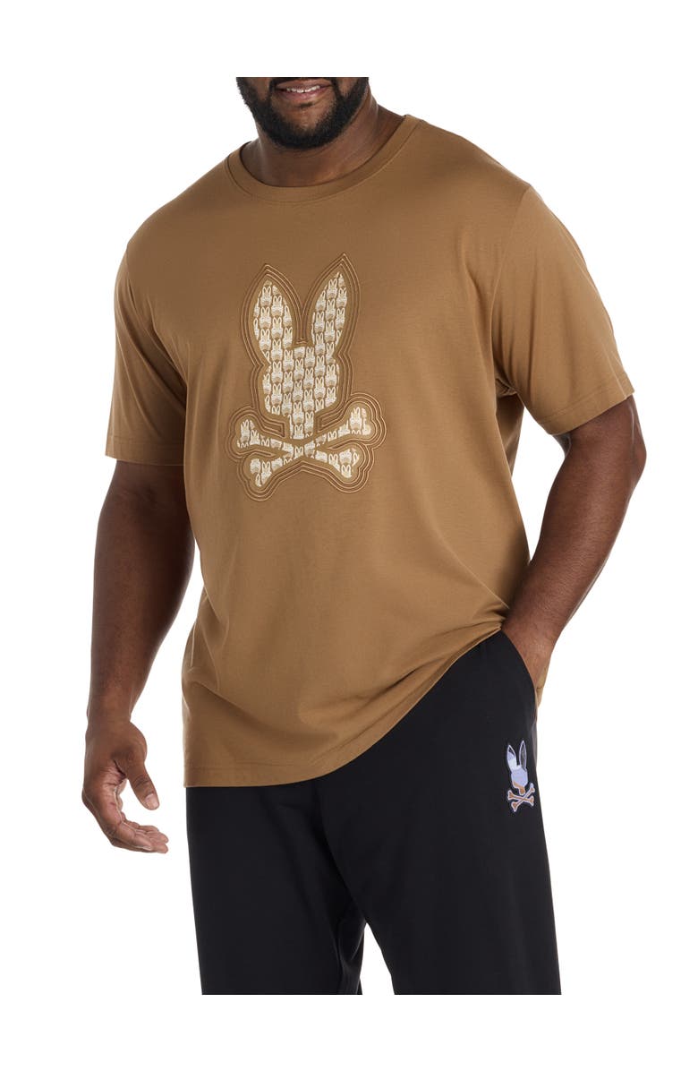 Psycho Bunny Big & Tall Johnny Graphic T-Shirt, Main, color, Coconut