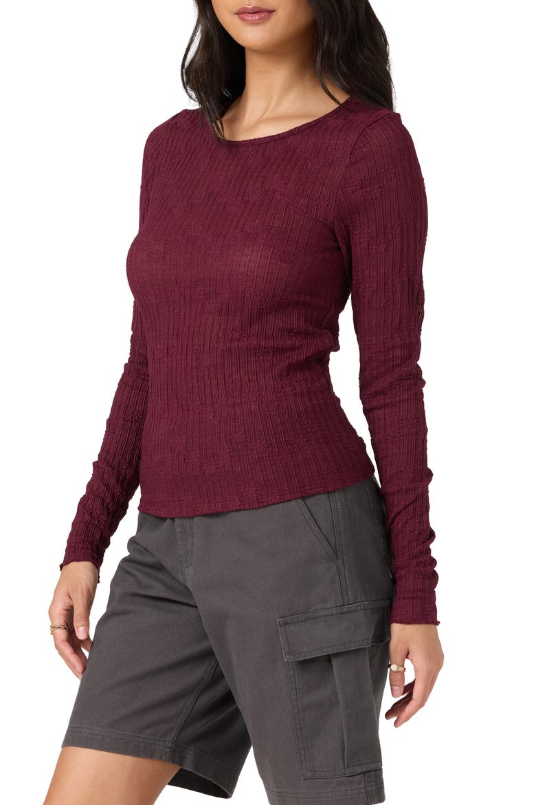 Marliz Lace Long Sleeve Top, Alternate, color, FIG