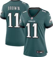 Nike Women's Nike A.J. Brown Midnight Green Philadelphia Eagles Team Game Jersey