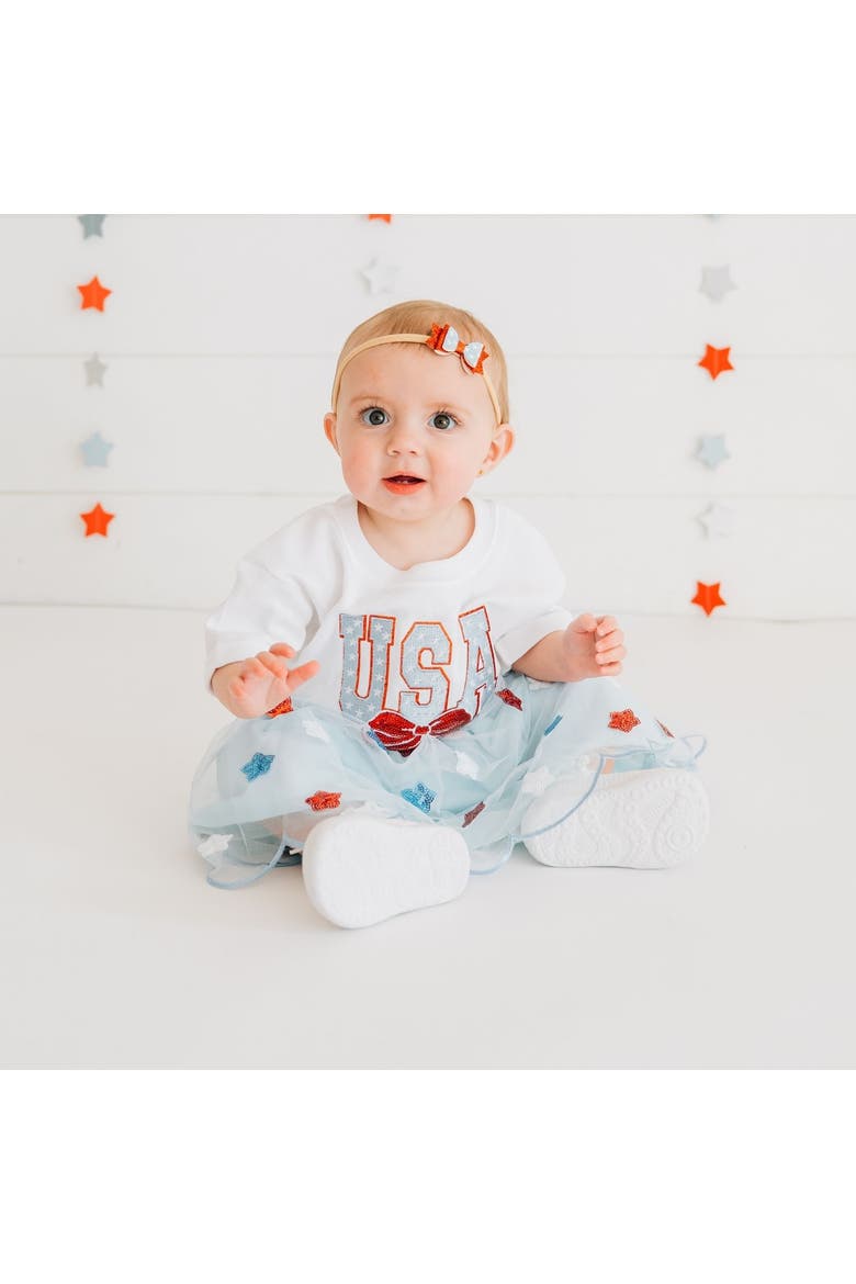 USA Sequin Stars Tutu, Alternate, color, Light Blue