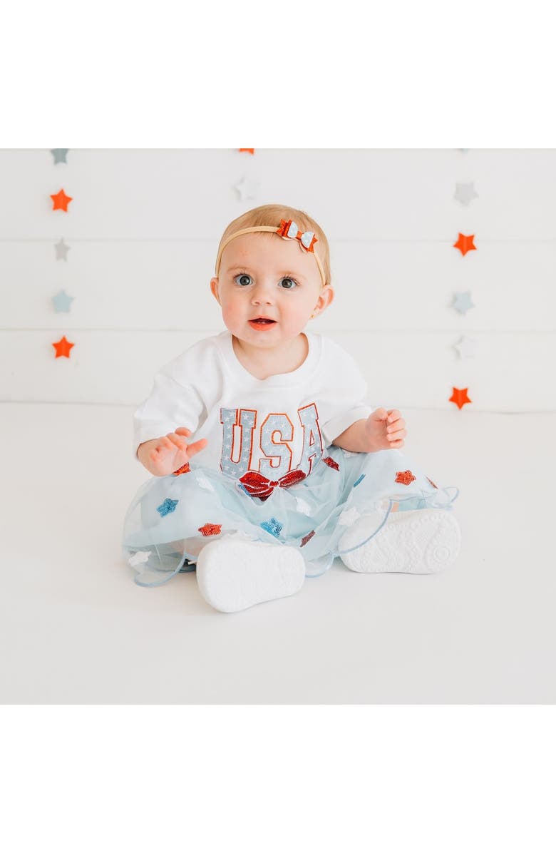 Sweet Wink USA Sequin Stars Tutu, Alternate, color, Light Blue