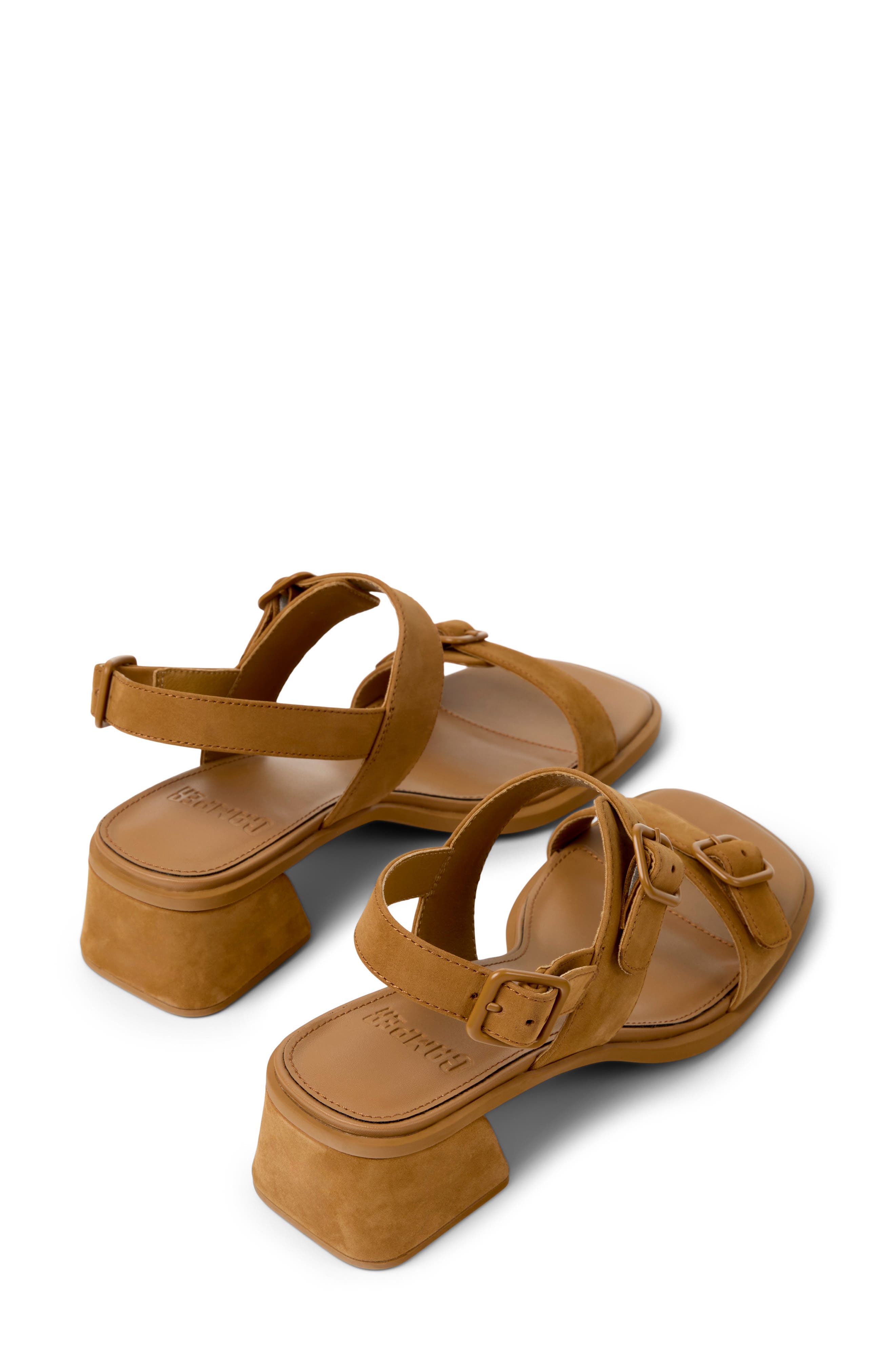 Camper Kora Slingback Sandal, Alternate, color, Medium Brown