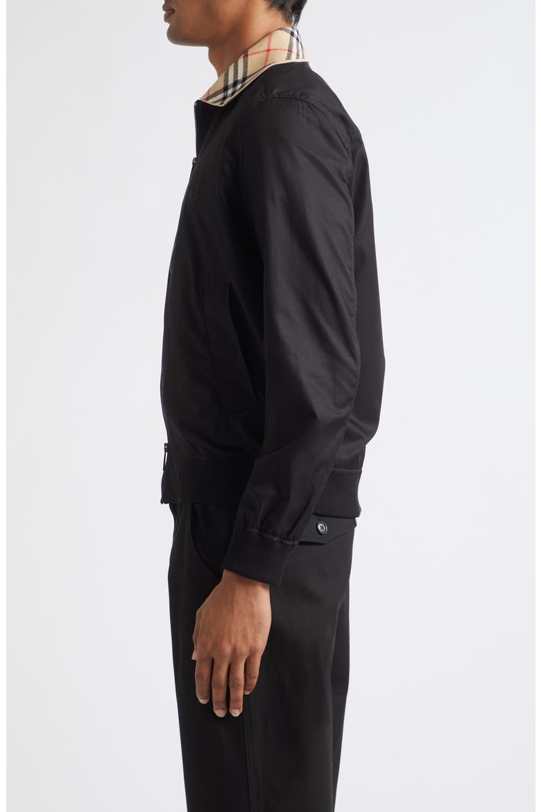 Glenfields Gabardine Jacket, Alternate, color, BLACK