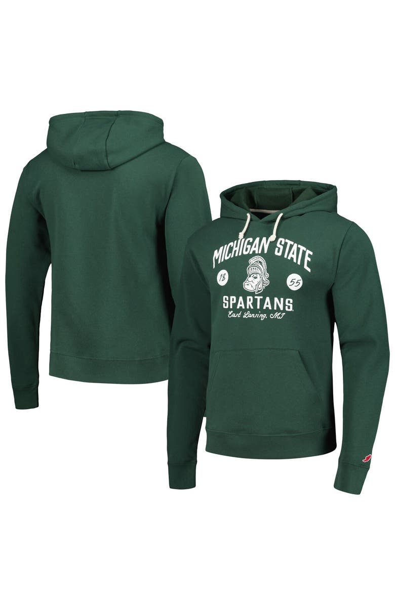 LEAGUE COLLEGIATE WEAR Men's League Collegiate Wear  Green Michigan State Spartans Bendy Arch Essential Pullover Hoodie, Main, color, Green