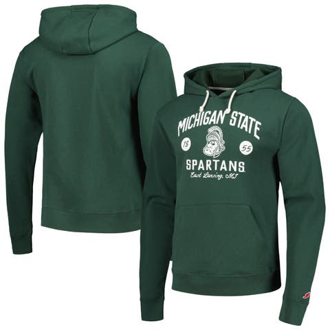 Men's League Collegiate Wear  Green Michigan State Spartans Bendy Arch Essential Pullover Hoodie