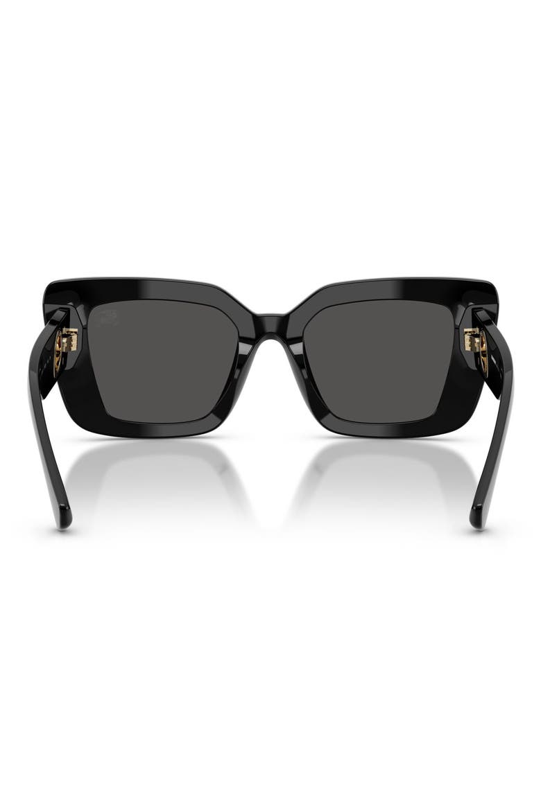 51mm Cat Eye Sunglasses, Alternate, color, BLACK / DARK GREY