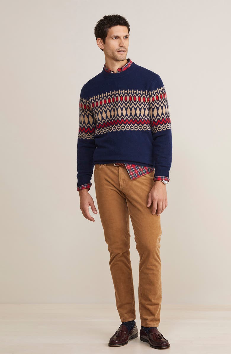 vineyard vines Heritage Fair Isle Wool Crewneck Sweater, Alternate, color,